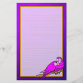Papeterie rayée par amende pourpre d'améthyste (Devant)