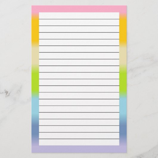 Papeterie rayée par pastel (Devant)