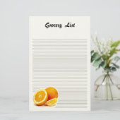 Papeterie rayée par tranche orange (Debout devant)