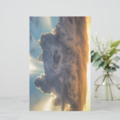 Papeterie Rayons de soleil à travers les nuages orageux (Debout devant)