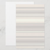 Papeterie Rayures beige (Devant / Derrière)