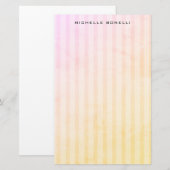 Papeterie Rayures Modernes Minimaliste Professionnel Simple (Devant / Derrière)