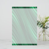 Papeterie Rayures ombragées de vert vert (Debout devant)