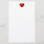 Papeterie Réception de coeur rouge simple et moderne (Dos)