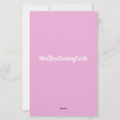 Papeterie Réception mariage (Dos)