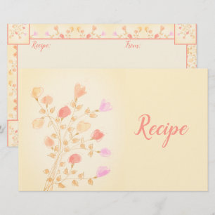 Papeterie Recette du concepteur floral mignonne