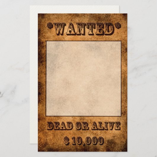 Papeterie "Recherchée" (Devant / Derrière)