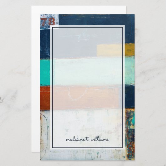 Papeterie Rectangles Abstraites (Devant / Derrière)