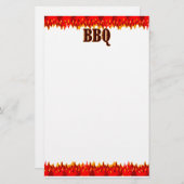 Papeterie Red Flames BQ dit (Devant / Derrière)