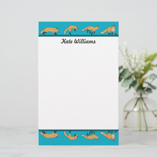 Papeterie Red Foxes Personalized (Debout devant)