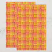 Papeterie Red Yellow Checker Abstract Pattern (Devant / Derrière)