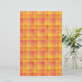 Papeterie Red Yellow Checker Abstract Pattern (Debout devant)