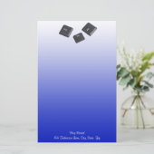 Papeterie Redémarrer les clés de l'ordinateur personnel Blue (Debout devant)