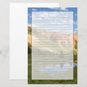 Papeterie Réflexion rouge de montagne (Devant / Derrière)