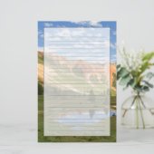 Papeterie Réflexion rouge de montagne (Debout devant)