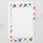 Papeterie Réflexions de la guitare (Devant / Derrière)