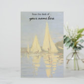 Papeterie Régate à Argenteuil par Claude Monet (Debout devant)