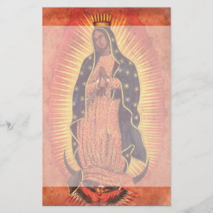Papeterie Religion Vintage Vierge Marie Notre-Dame de Guadal