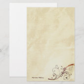 Papeterie Remous poli d'or personnalisable (Devant / Derrière)