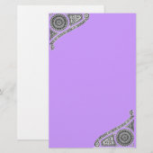 Papeterie RENAISSANCE, violet (Devant / Derrière)
