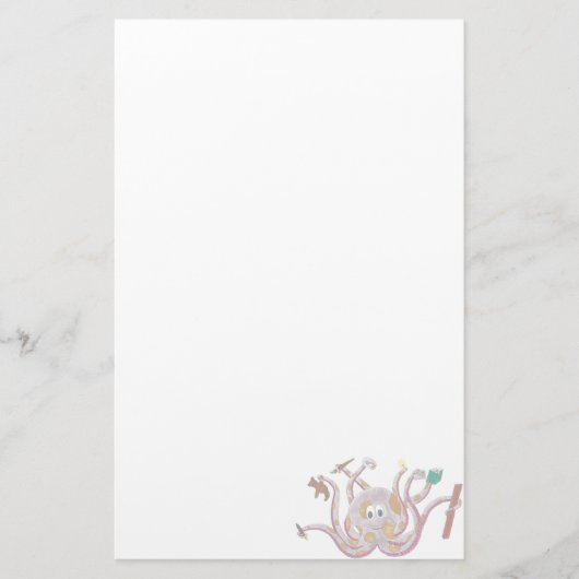 Papeterie repérée de poulpe (Devant)