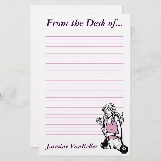 Papeterie Réplique Girly (Devant / Derrière)