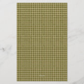 Papeterie Ressort Rétro Plaid et Grille Verticale Dessinée à (Dos)