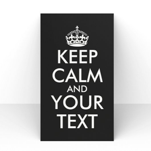 Papeterie Restez calme et continuez - Créez votre propre