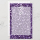 Papeterie Restez calme et mauve (Devant / Derrière)