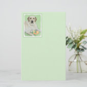 Papeterie Retriever du Labrador jaune et balles de tennis Pe (Debout devant)