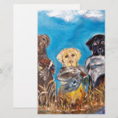 PAPETERIE RETRIEVERS LABRADOR (Devant / Derrière)