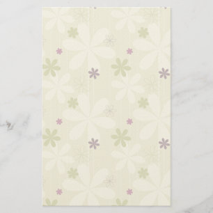 Papeterie Rétro arrière - plan floral