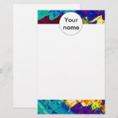 Papeterie Rétro conception d'abrégé sur texture (Devant / Derrière)