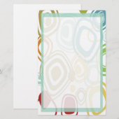 Papeterie Rétro Funky à Motifs (Devant / Derrière)