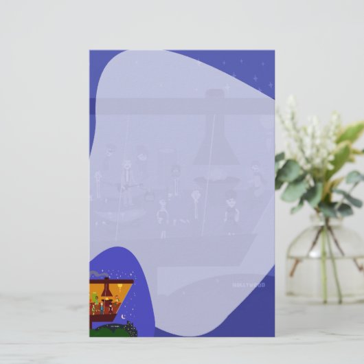 Papeterie Retro House Fun Jet Set Art Design (Debout devant)