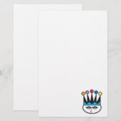 Papeterie retro jester joker design (Devant / Derrière)