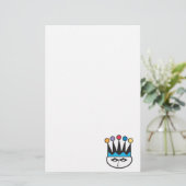 Papeterie retro jester joker design (Debout devant)