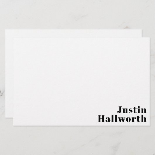 Papeterie Rétro Moderne Nom minimum ou Modèle d'entreprise (Devant / Derrière)