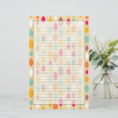 Papeterie Rétro motif d'abrégé sur style (Debout devant)