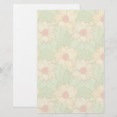 Papeterie Rétro motif de magnolia (Devant / Derrière)