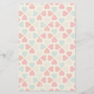 Papeterie Rétro motif de Saint-Valentin