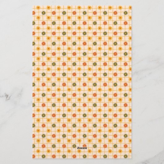 Papeterie Retro Spring Hand Drawn Faux Washi Floral Mix (Dos)