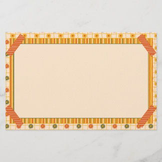 Papeterie Retro Spring Hand Drawn Faux Washi Floral Stripe