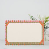 Papeterie Retro Spring Hand Drawn Faux Washi Grid and Plaid (Debout devant)