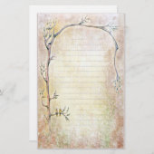 Papeterie Réveil du printemps - Beige (Devant / Derrière)