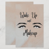 Papeterie Réveil & maquillage (Devant / Derrière)