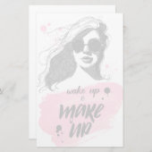 Papeterie Réveillez-vous et composez (Devant / Derrière)