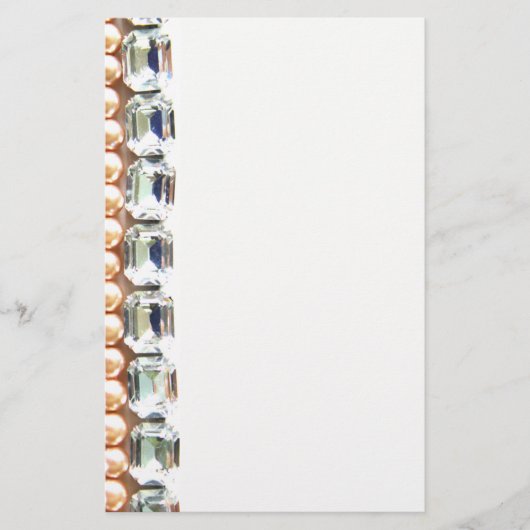 Papeterie Rhinestones et perles - Bijoux vintages (Devant)