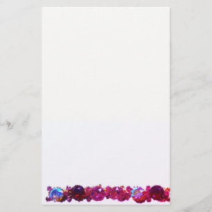 Papeterie Rhinestones roses - Bijoux vintages