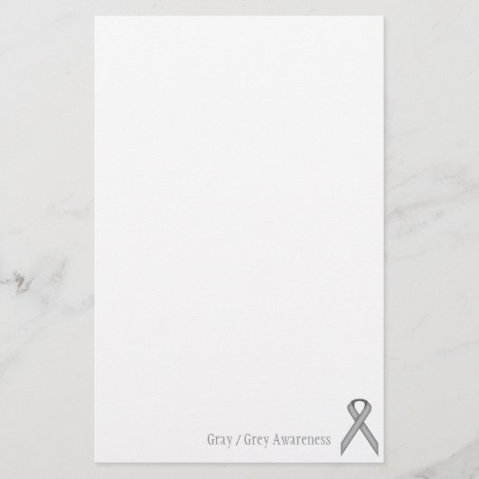 Papeterie Ribbon gris/gris standard par Kenneth Yoncich (Devant)